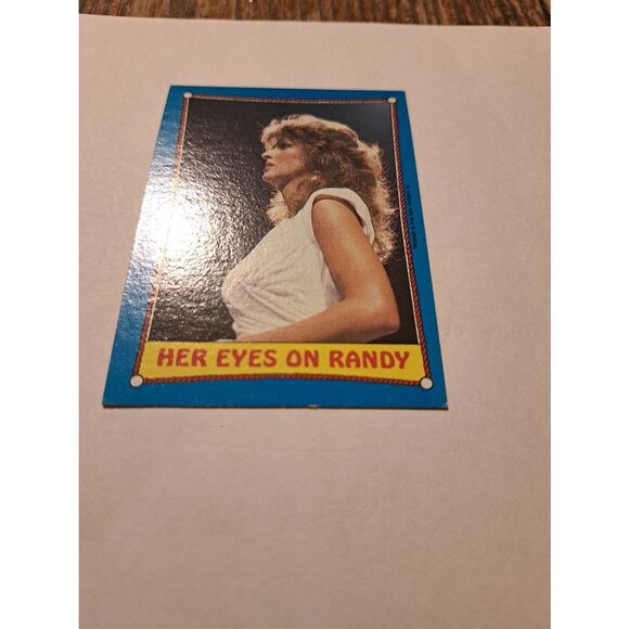 Vintage 1987 WWF Macho Man Randy Savage Elizabeth Sticker Puzzle Trading Card 4 - Picture 2 of 4